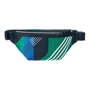 HERMES Cityslide Canvas Cow Leather Fanny Pack Men's Multicolor