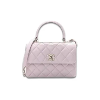 CHANEL Trendy Cc Lambskin Crossbody Bag Flap Bag One Shoulder Handbag Women's Pink