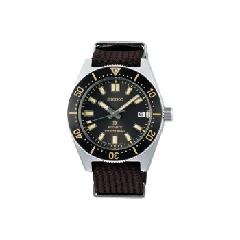 SEIKO Prospe Collection Automatic Mechanical Movement Nylon Strap Watch Men's Watch Black Dial