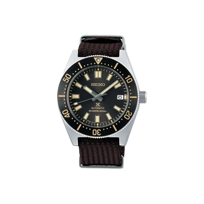 SEIKO Prospe Collection Automatic Mechanical Movement Nylon Strap Watch Men's Watch Black Dial-0