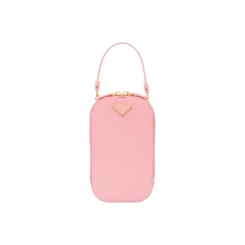 PRADA Saffiano Leather Handbag Mini Women's Petal Pink