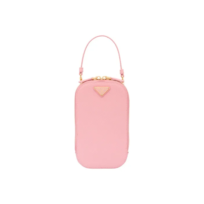 PRADA Saffiano Leather Handbag Mini Women's Petal Pink-0