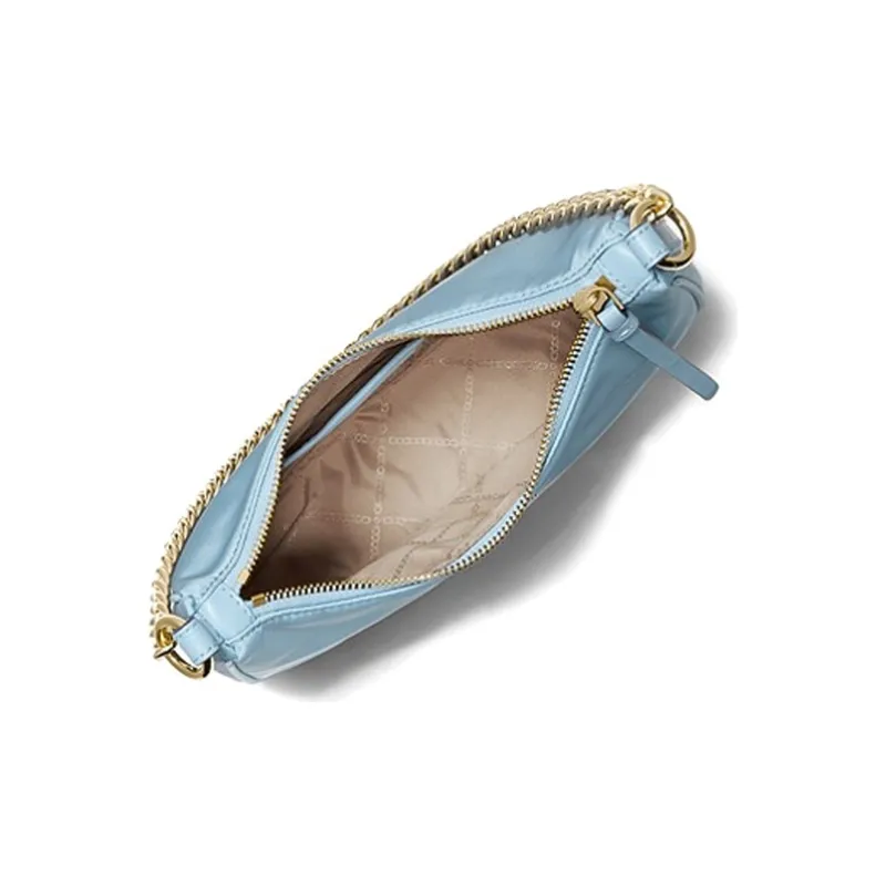 MICHAEL KORS Jet Set Charm Nylon Fabric Shoulder Bag, Crossbody Bag Medium Size Women's Light Blue-1