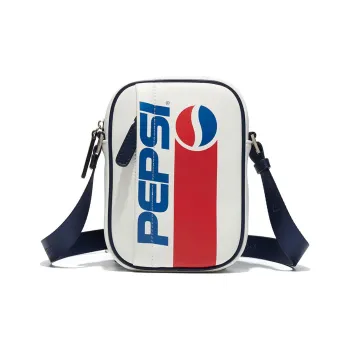 Pepsi PU Small Square Bag Shoulder Bag Crossbody Bag Regular Unisex Ecru