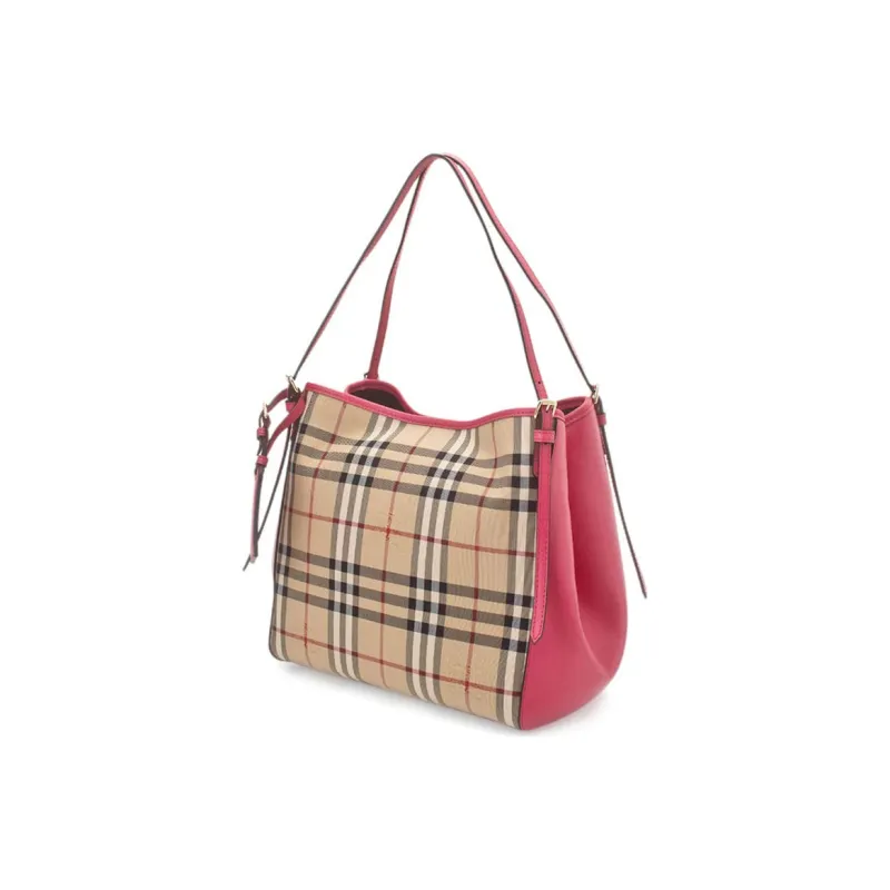 Burberry Cotton Shoulder Bag Women's Pink-1