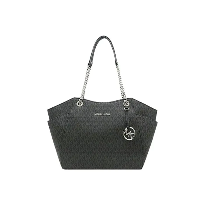 MICHAEL KORS Jet Set PVC One Shoulder Handbag Tubas Women's Black-0
