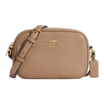 COACH Jamie Leather Camera Bag, Shoulder Bag, Crossbody Bag Small Size Women's Khaki