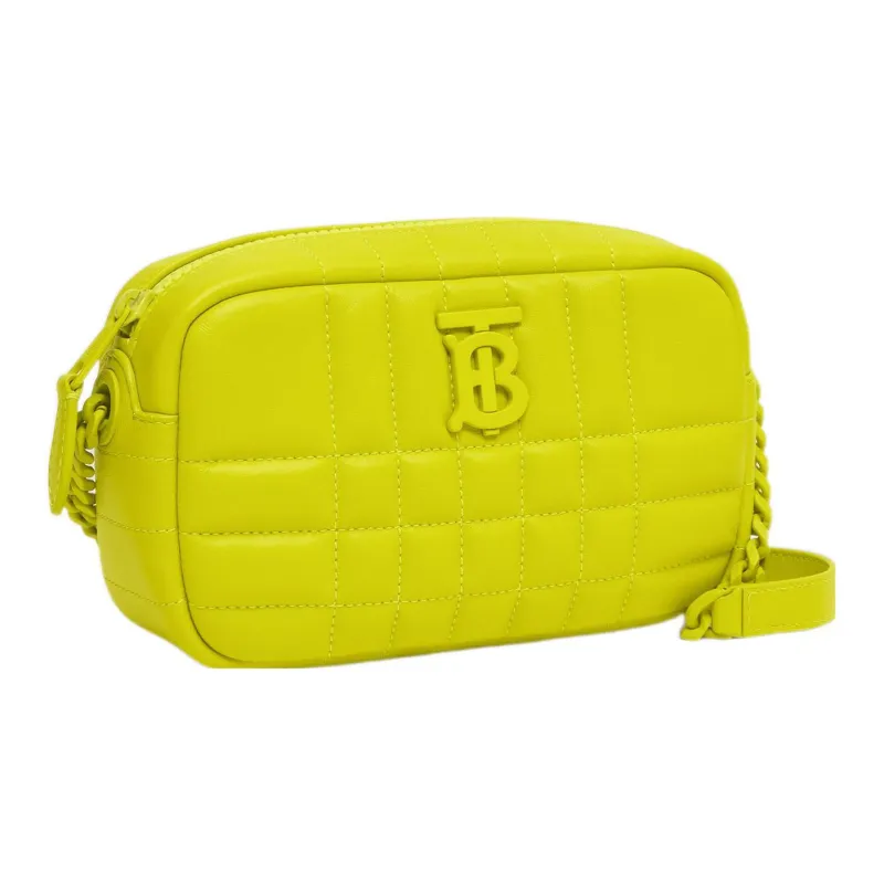 Burberry Lola Bag Quilting Lambskin Camera Bag Storage Bag Crossbody Bag Shoulder Bag Women's Bright Yellow-1