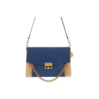 Givenchy Shoulder Strap Shoulder Bag Medium Size Women's Blue/Camel