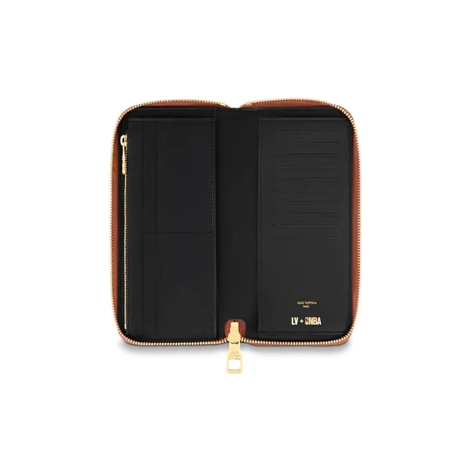 LOUIS VUITTON X Nba Zippy Wallet Vertical Brown-3