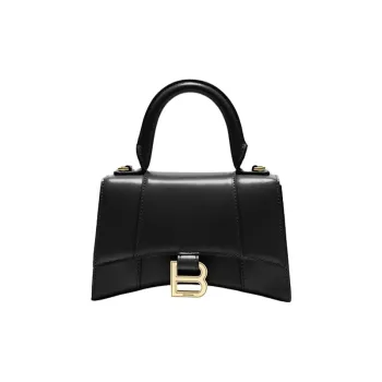 Balenciaga Hourglass Top Handle Xs Black