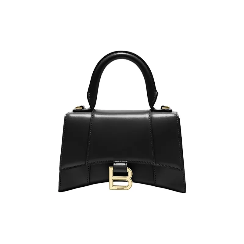 Balenciaga Hourglass Top Handle Xs Black-0