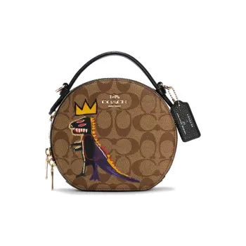 COACH X Michel Basquiat Signature Canteen Crossbody Bag Small Brown