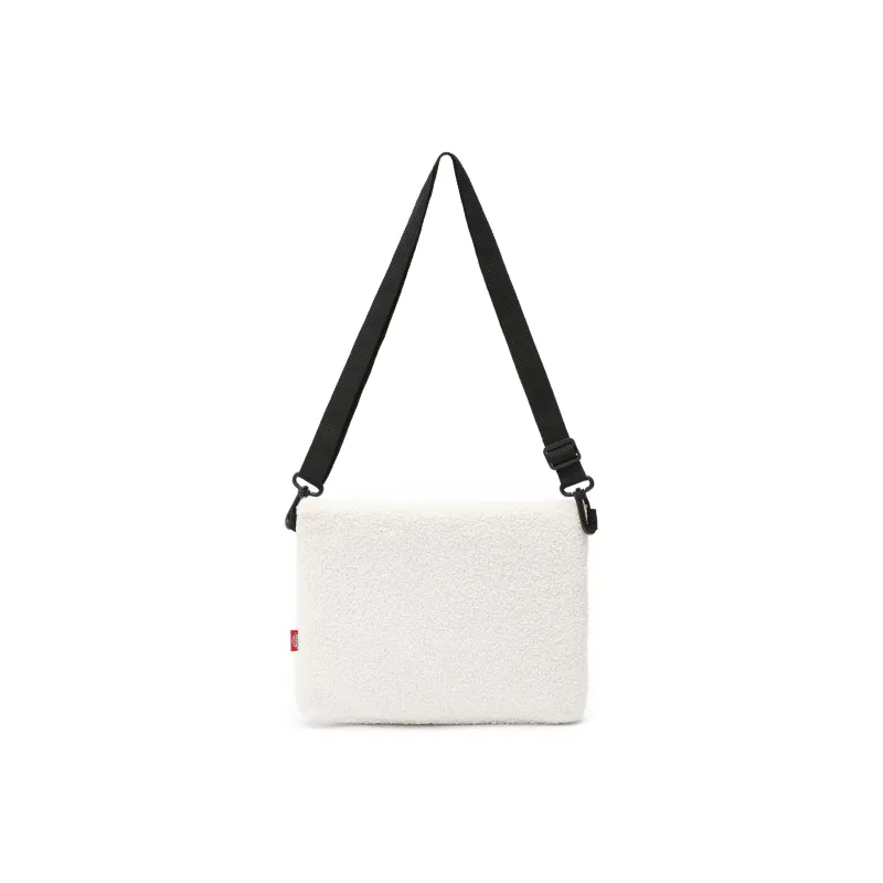 Dickies Sherpa Polar Fleece Shoulder Bag Crossbody Bag Regular Unisex White-1