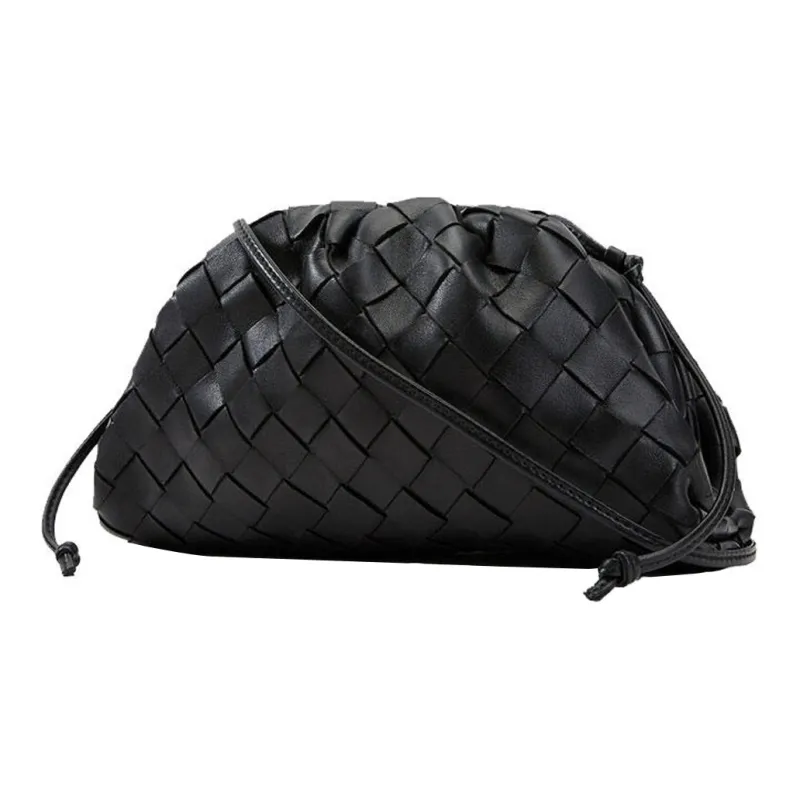 Bottega Veneta Sheepskin Handbag Shoulder Bag Women's Black-1