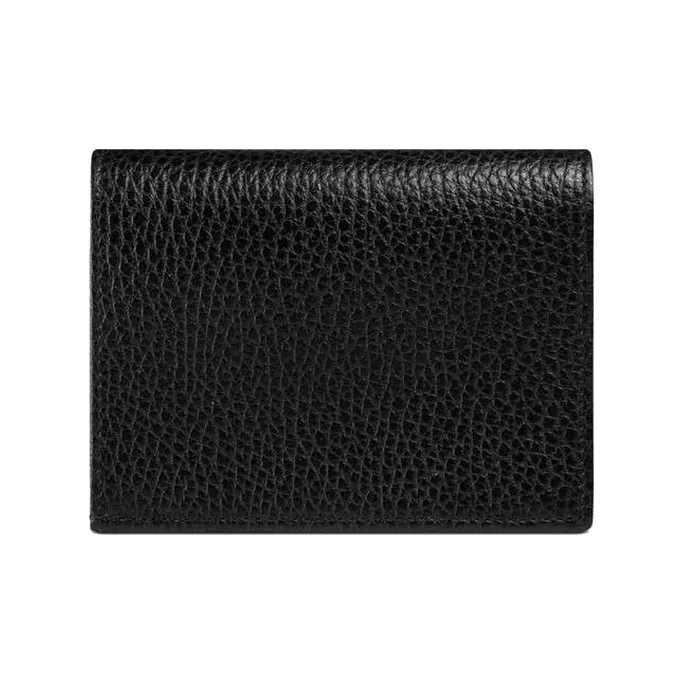 GUCCI GG Marmont Leather Wallets Card Holders Women's Black-2