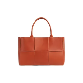Bottega Veneta ARCO Leather Handbag Women's Maple Leaf Brown
