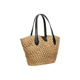 COACH Cellulose Material Tote Bag Shopping Bag Shoulder Bags Handbags Medium Size Women's Brass