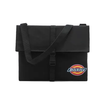 Dickies Polyester Messenger Bag, Crossbody Bag Regular Unisex Black
