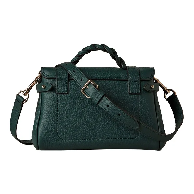 Mulberry Cow Leather Handbag Mini Women's Green-2