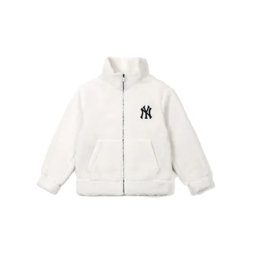 MLB Velvet Jackets Unisex Ivory White