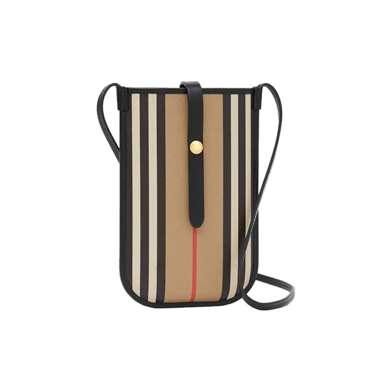 Burberry Eco Friendly Canvas Canvas Bag Cell Phone Pouch Regular Unisex Archive Beige-1