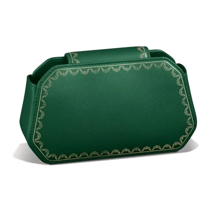 CARTIER GUIRLANDE Calfskin Handbag Shoulder Bag Crossbody Bag Extra Mini Women's Green-3