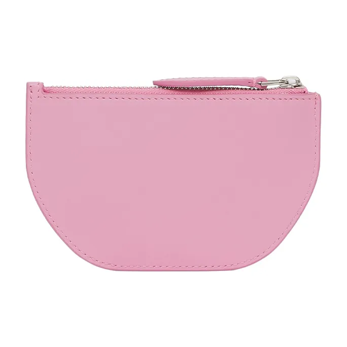 Burberry Olympia Cow Leather Clutch Wallet Money Clip Storage Bag Coin Purse Women's Cherry Blossom Pink-2