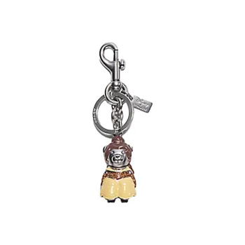 COACH Disney X Beauty And The Beast Collaboration Metal Bag Charm Bag Merch Women's Silver