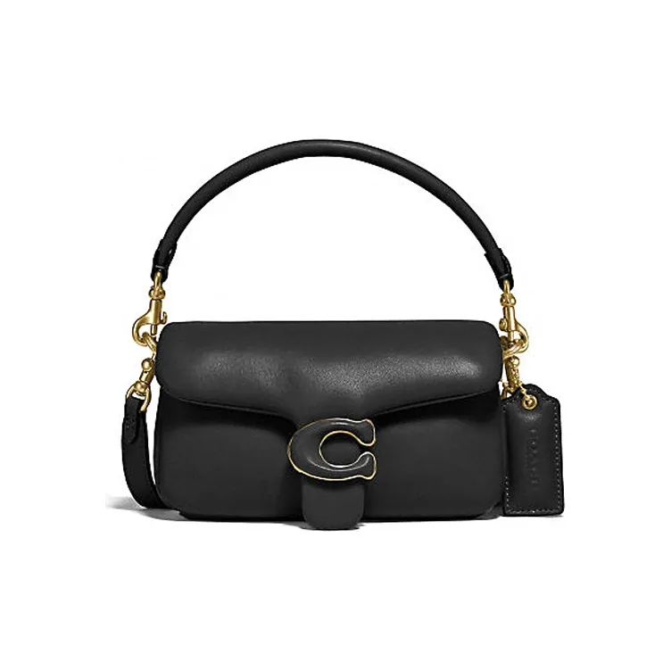 COACH Tabby Leather Cloud Bag Shoulder Bag Crossbody Bag Handbag Mini Women's Black-0