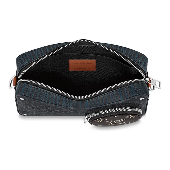 LOUIS VUITTON Volga On Strap Monogram Eclipse Patchwork Multicolor-3