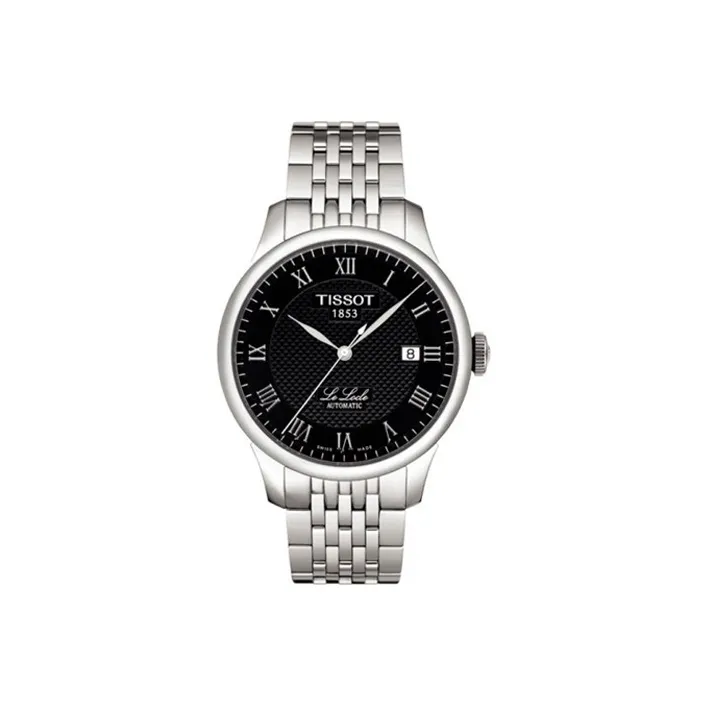 TISSOT Le Locle Collection Automatic Mechanical Movement Men's Watches Watch 39.3mm Black Dial T41.1.483.53-0
