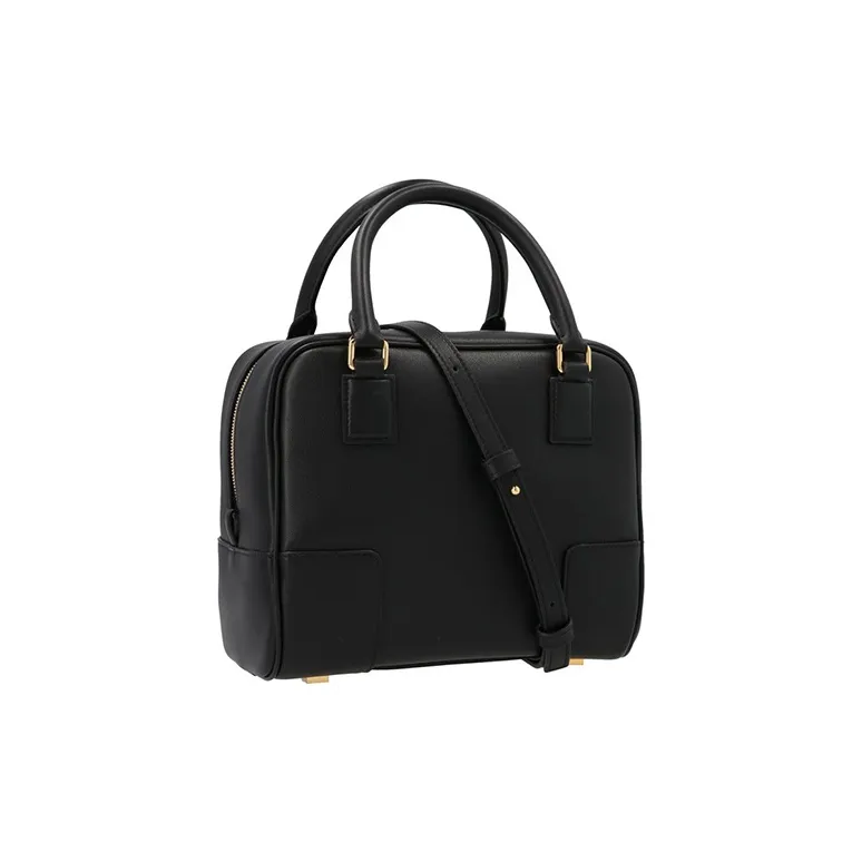 LOEWE Amazona 19 Square Bag In Nappa Calfskin Black-2