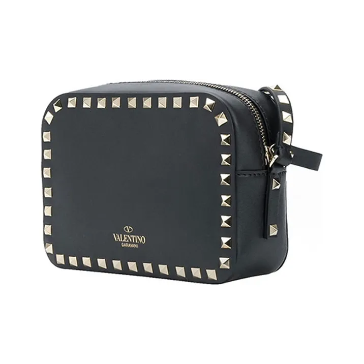 Valentino Leather Camera Bags Shoulder Bag Crossbody Bag Regular Women's Black-2