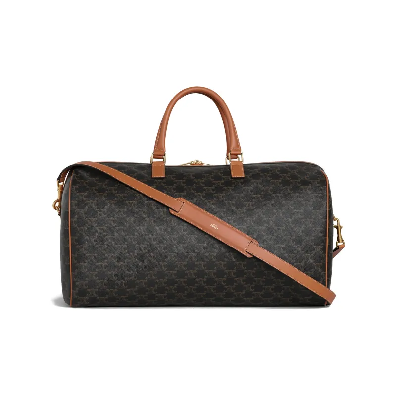 CELINE Polyurethane Travel Bag, Shoulder Bag, Crossbody Bag, Handbag Unisex Tawny-1