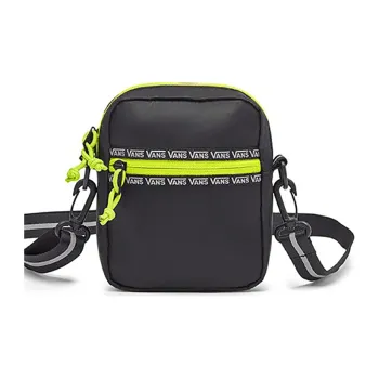 Vans Linen Small Shoulder Bag Crossbody Bag Regular Unisex Black/Yellow Green