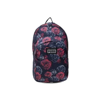 PUMA Polyester Backpack Regular Unisex Navy Blue/Red