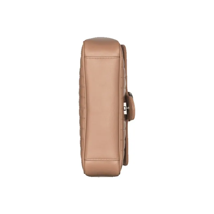 GUCCI GG Marmont Quilted Leather Shoulder Bag, Crossbody Bag Small Size Women's Rose Beige/Milk Tea-6