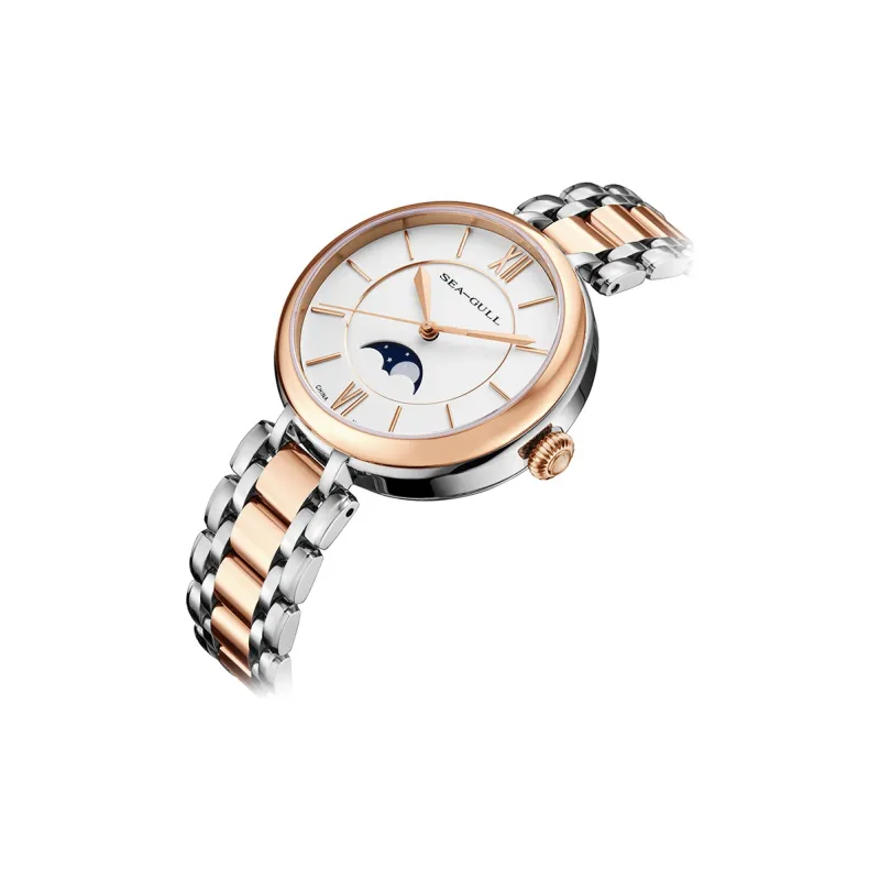 Sea-Gull Collection Automatic Mechanical Movement Steel Strap Watch Women's Watch White Dial-1