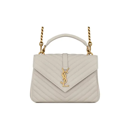 SAINT LAURENT College Quilted Medium Shoulder Bag