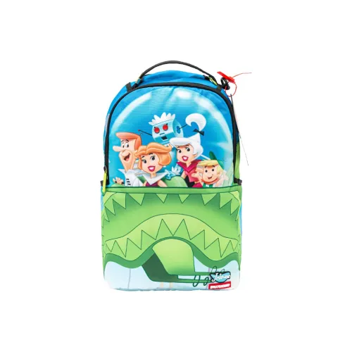 SPRAYGROUND Jason's Family, Collaboration Artificial Leather Backpack Large Size Unisex Multicolor