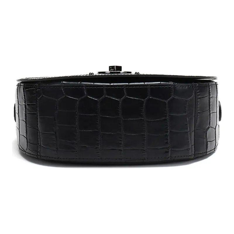 LONGCHAMP Le Pliage Cow Leather Messenger Bag Shoulder Bag Crossbody Bag Women's Black-4