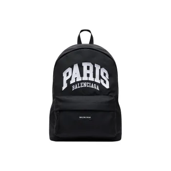 Balenciaga City Collection Recycled Nylon Backpack Men's Black