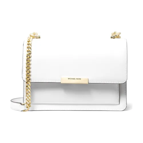 MICHAEL KORS MICHAEL KORS Luggage Collection Leather Crossbody Bag Shoulder Bag Women's White