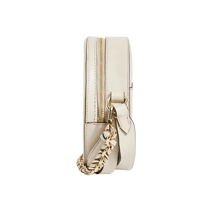 MICHAEL KORS Leather Round Bag, Shoulder Bag, Crossbody Bag Regular Women's Gold White Multicolor-2