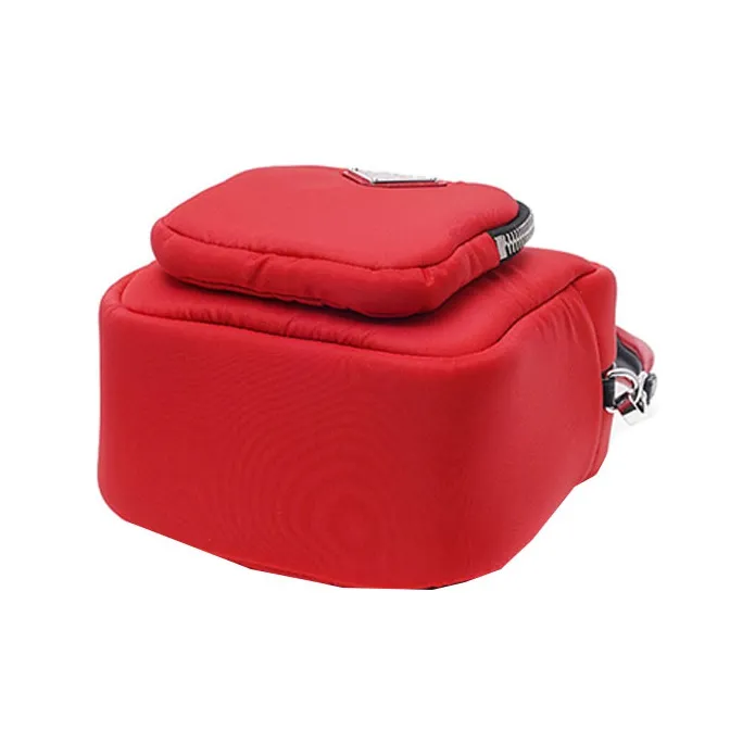 PRADA Nylon Handbags Shoulder Bag Crossbody Bag Women's Red-3