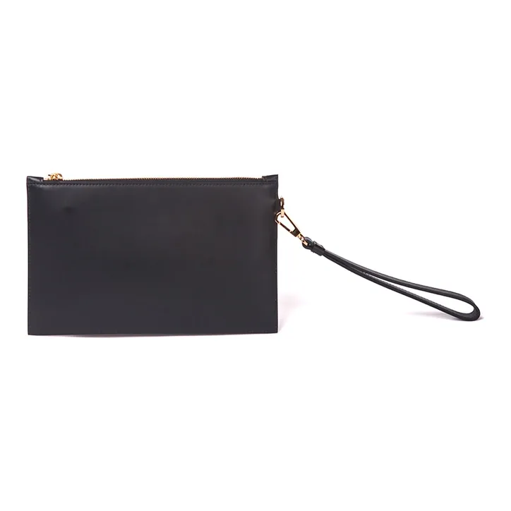 FANSIZHE VERSACE Leather Clutch Unisex Black-2