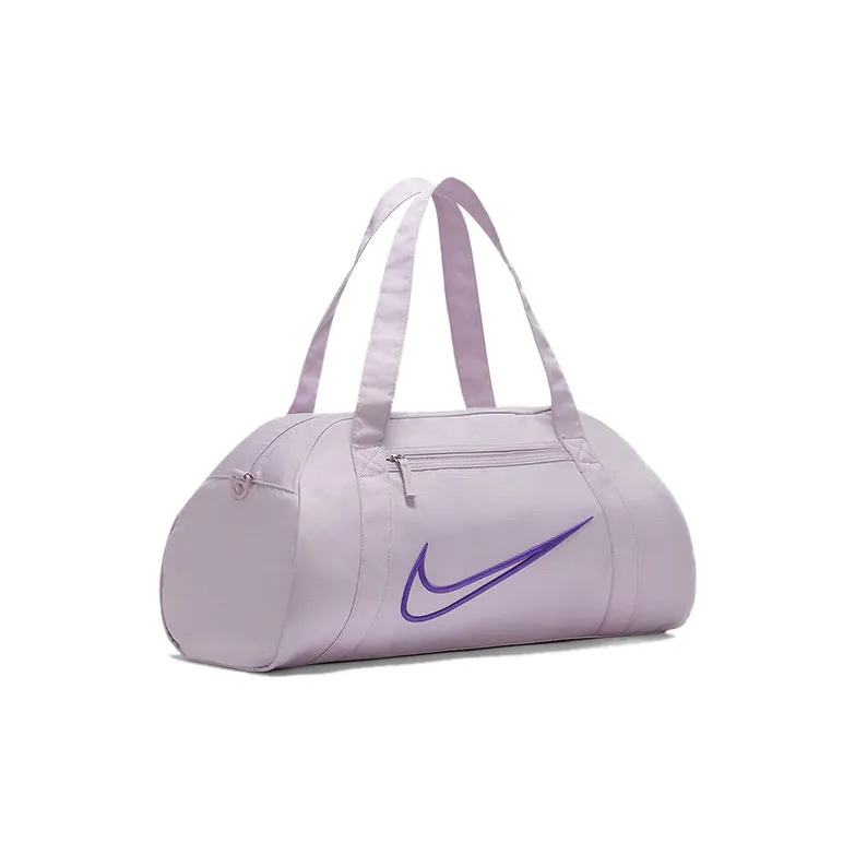 Nike Fabric Gym Bag, One Shoulder Handbag, Travel Bag Regular Unisex Ice Pale Purple/Wild Berry/Light Taro Purple-2