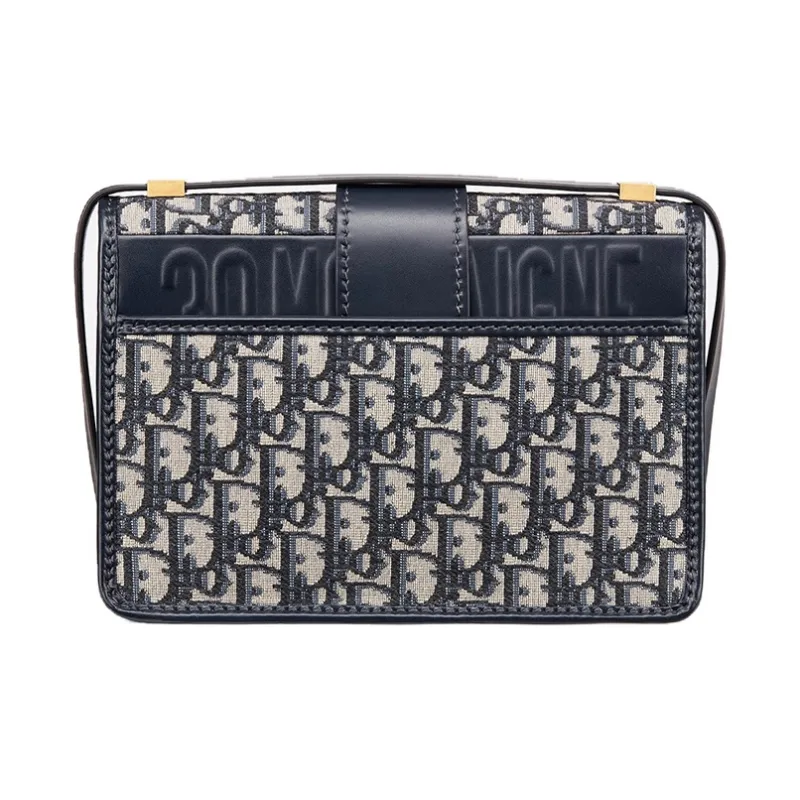 DIOR 30 Montaigne Bag Blue DIOR Oblique Jacquard-1