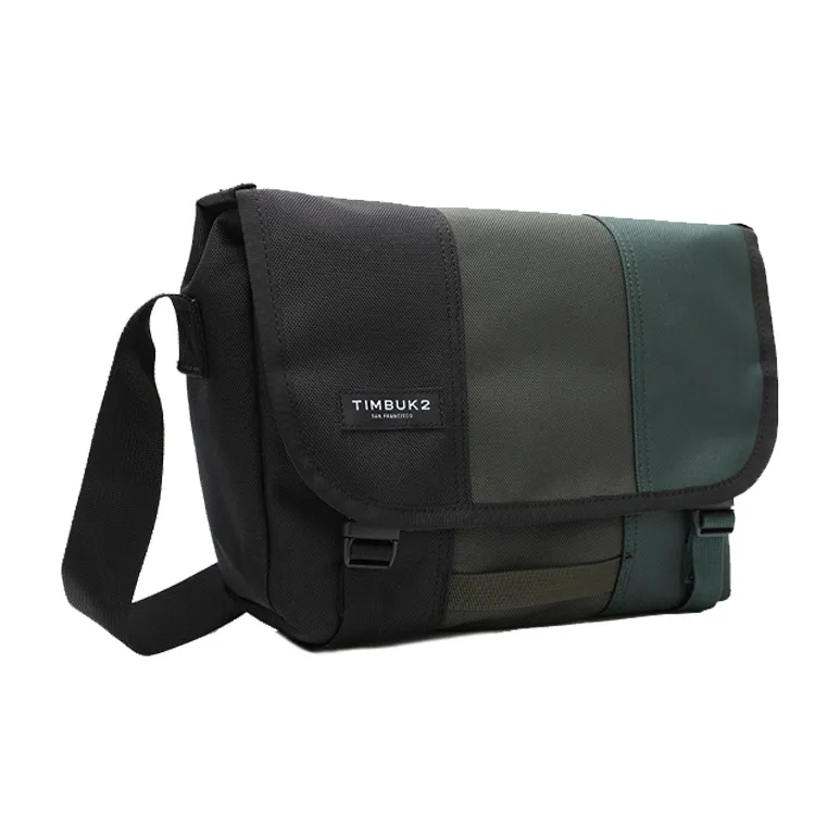 Timbuk2 Canvas Canvas Bag Messenger Bag Shoulder Bag Crossbody Bag Small Size Unisex Sonic Black/Grey Green/Pine Green-1